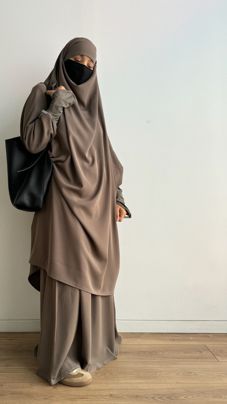 JILBAB CAVIARY PRESTIGE DELUXE tok (2 pieces skirt set )