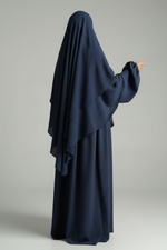 SET ABAYA + KHIMAR 2 LAYERS SUSU