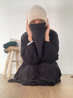 DOUDOU SET WOOL BEANIE & MITTENS KNIT