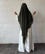 KHIMAR CHIFFON LAYERS PRINCESS (all sizes and shades)