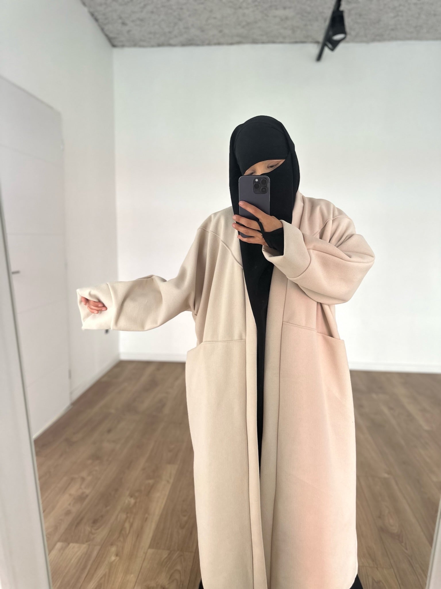 MAXI COAT COCOON knit