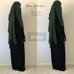 NIQAB RYAD 150 CM SUTRA  (all colours)