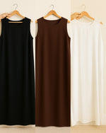 New Roma sleeveless dress Premium (all shades )