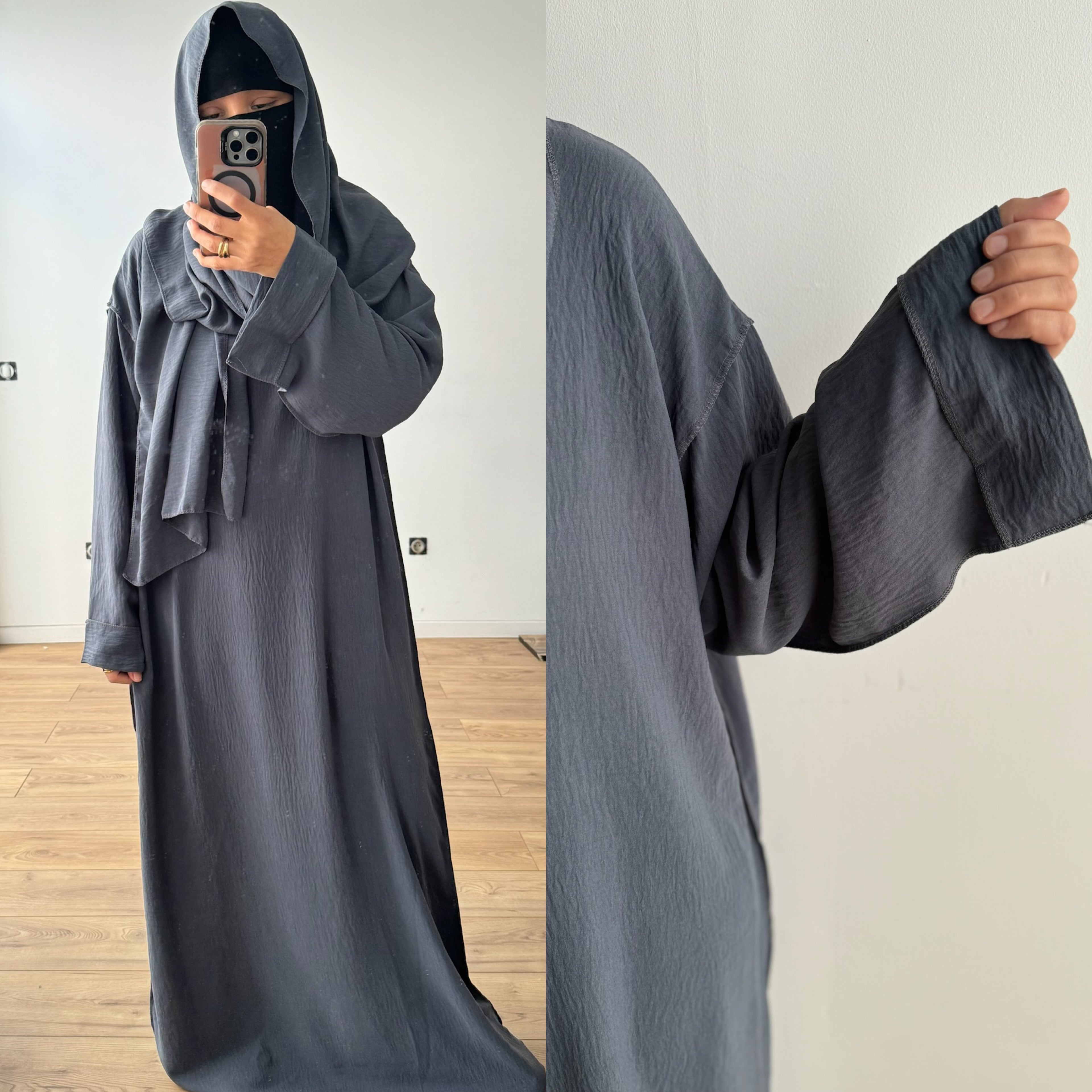 SET ABAYA + SCARF AWAL BASIC (all colours)