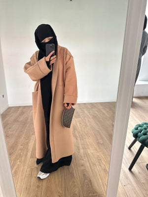 MAXI COAT COCOON knit