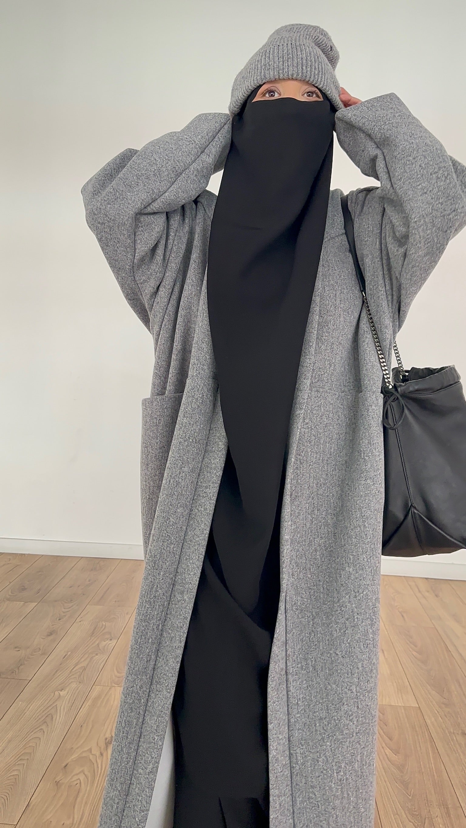 MAXI COAT COCOON knit