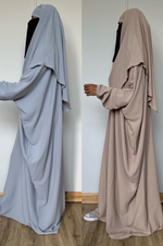 THE SIMPLY HAYYA SET (butterfly abaya + Khimar )