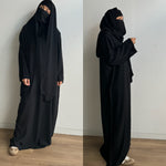SET ABAYA + SCARF AWAL BASIC (all colours)