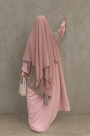 3 LAYERS KHIMAR & CHIFFON THE FARASHA Co (all colours)
