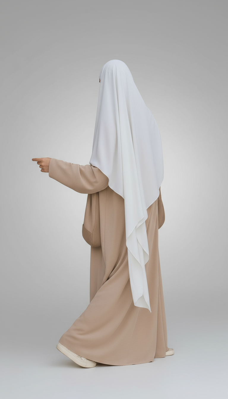 KHIMAR 1 LAYER WAVY THE FARASHA Co (all shades ) Premium