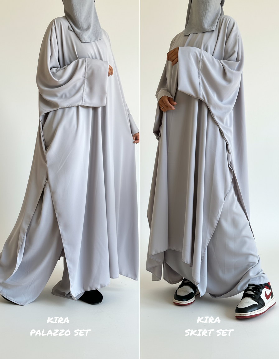 KIRA DELUX SET PREMIUM (Skirt or palazzo) all colours