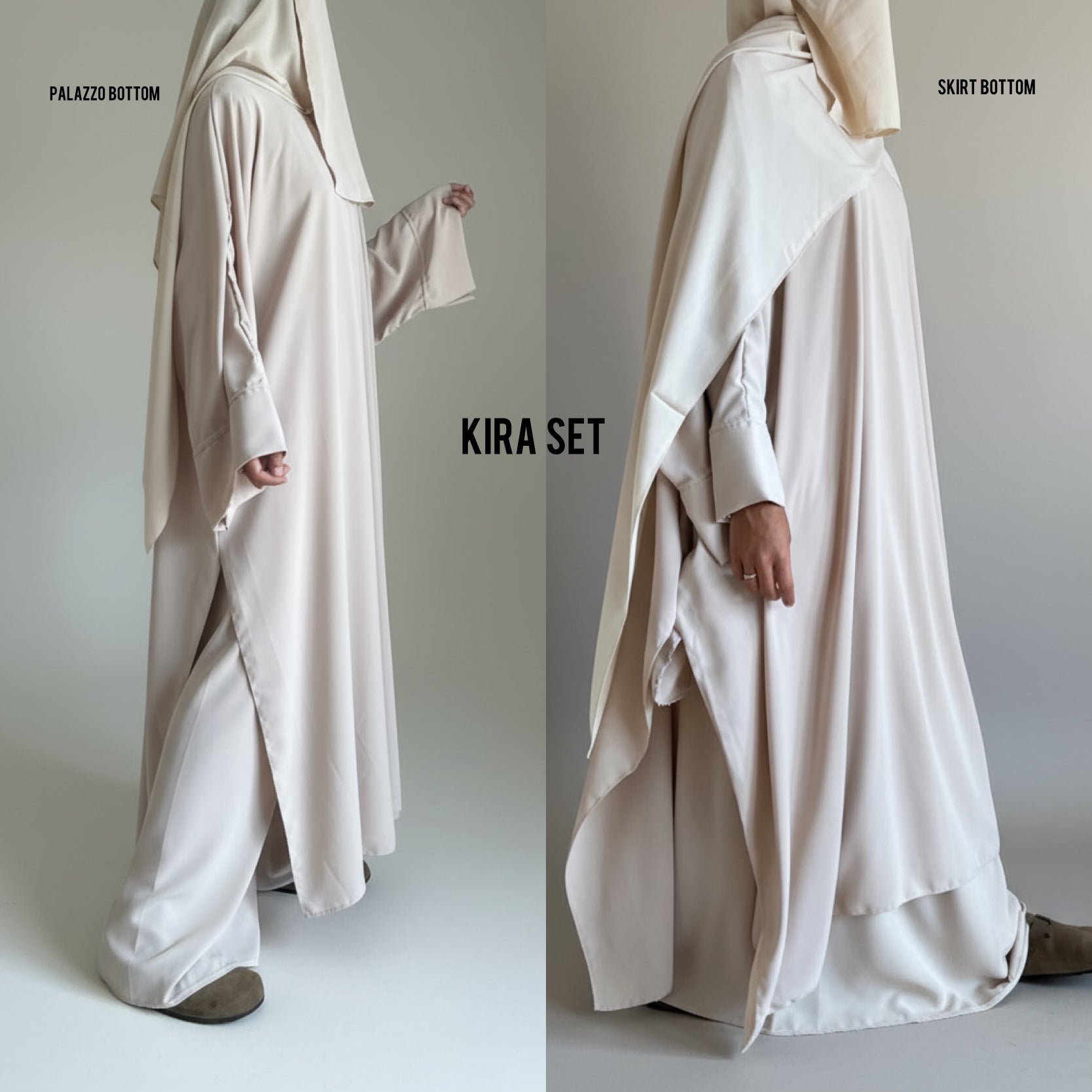 KIRA DELUX SET PREMIUM (Skirt or palazzo) all colours