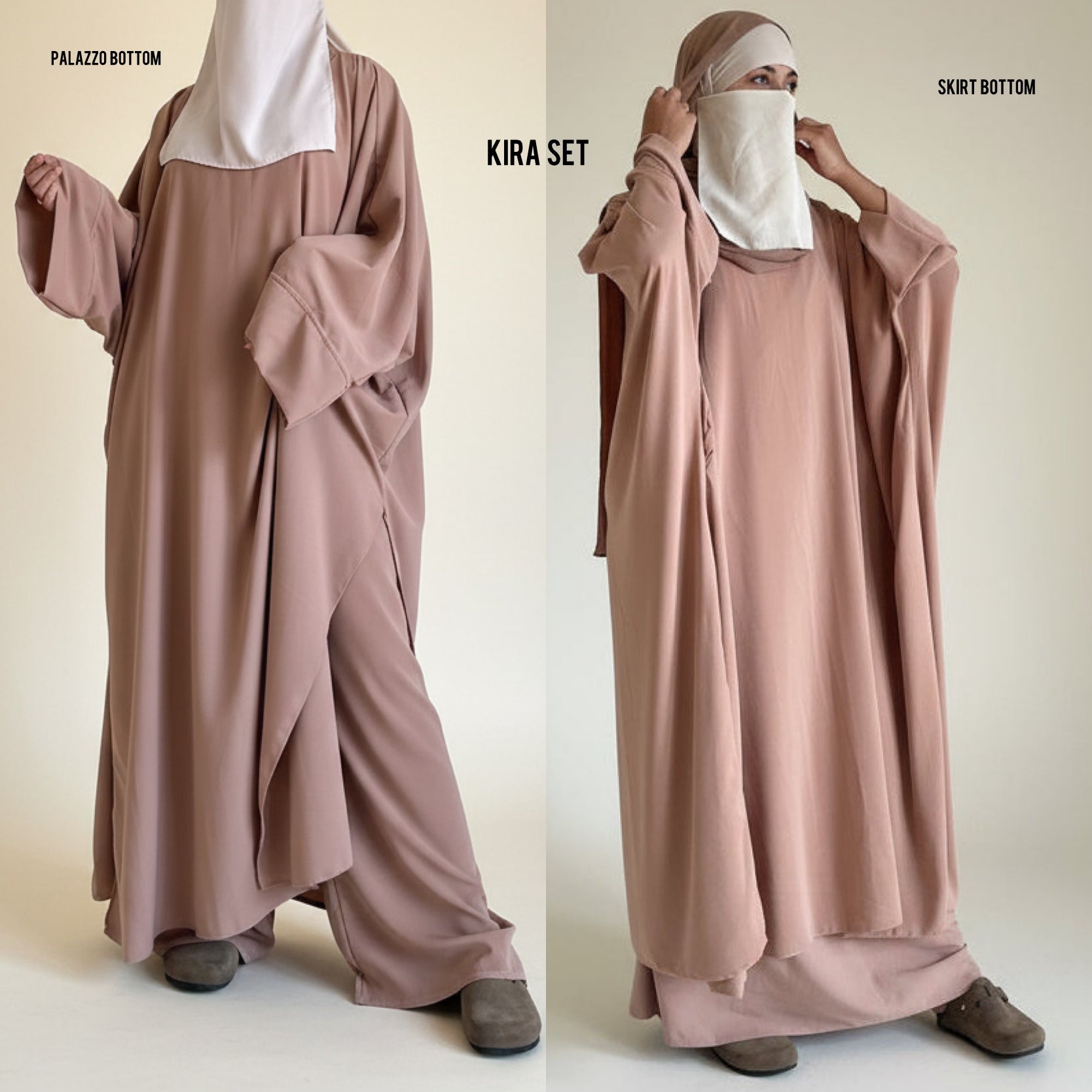 KIRA DELUX SET PREMIUM (Skirt or palazzo) all colours