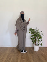 JILBAYA HAYYA ALL IN ONE : Abaya + ninja + maxi Scarf (all colors)