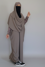 JILBAYA HAYYA ALL IN ONE : Abaya + ninja + maxi Scarf (all colors)