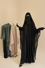 FARASHA ABAYA-CAPE Chiffon occasion (+ scarf )