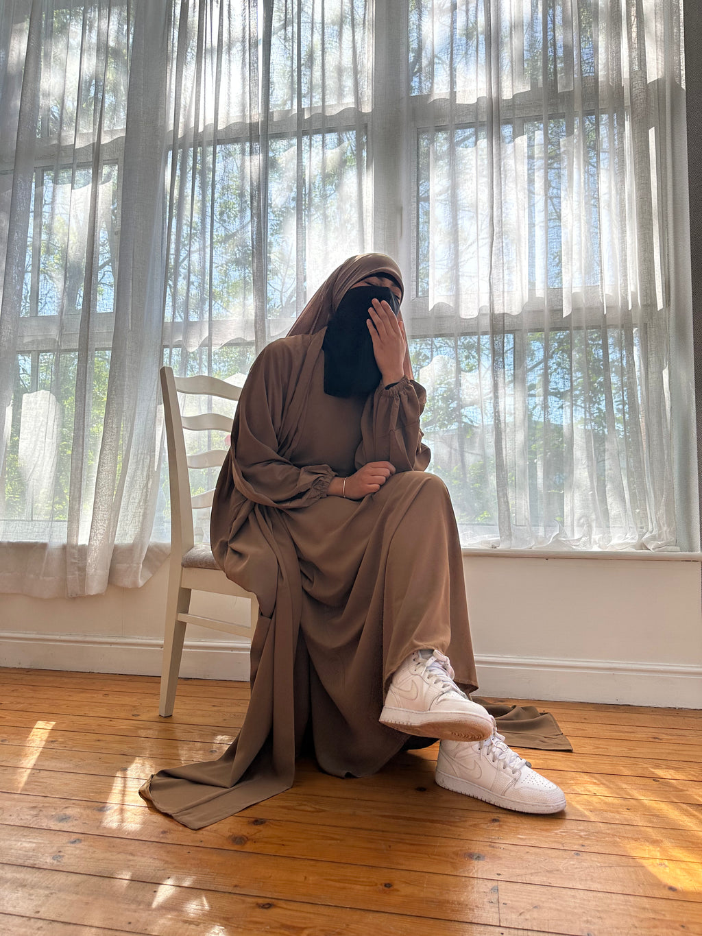 LAYLAH SET ABAYA & KIMONO & HIJAB ( all colours /3 sizes )