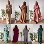JILBAYA HAYYA ALL IN ONE : Abaya + ninja + maxi Scarf (all colors)