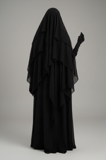THE MADINA OPEN & CLOSE KHIMARY 3 LAYERS