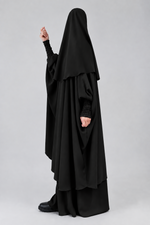 SET MAKKAH DELUX top frilly sleeves + skirt   (all colours )