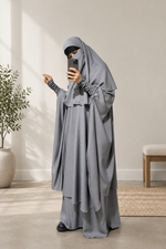 SET MAKKAH DELUX top frilly sleeves + skirt   (all colours )