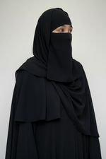KHAYRA FULL HIJAB 3P SET (hijab + underscarf + niqab )