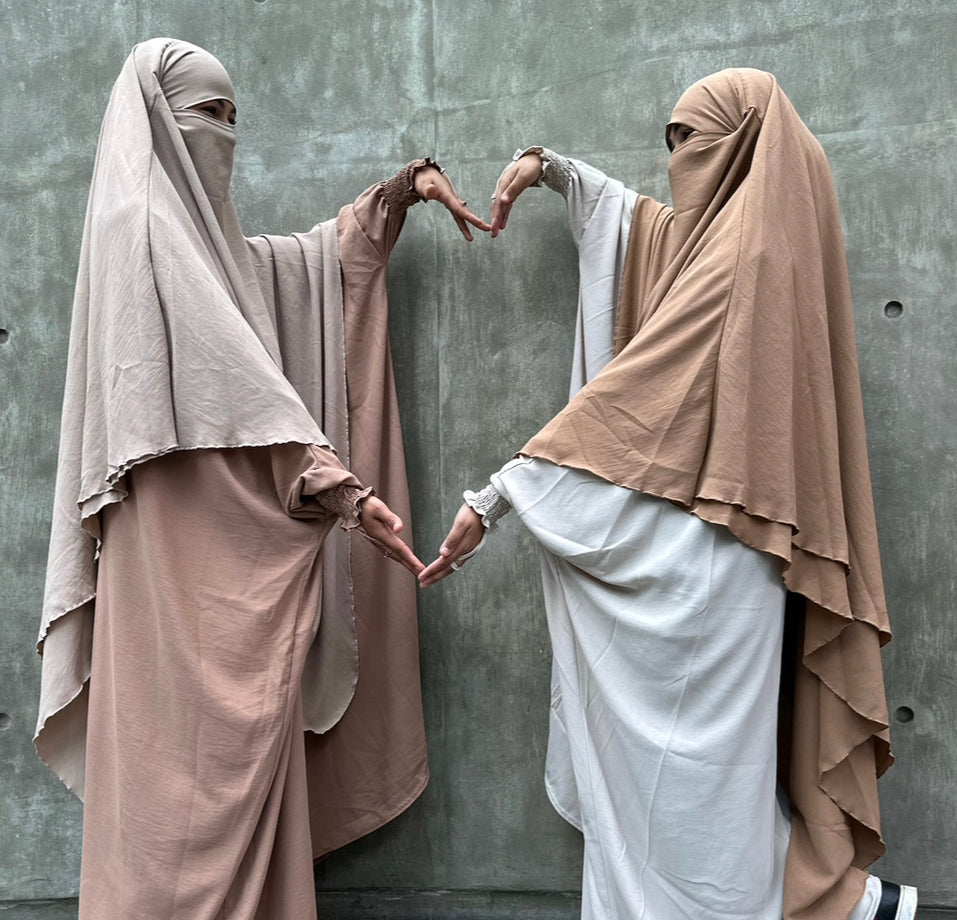MAXI KHIMAR HAYYA X-TRA  2 LAYERS+NIQAB OPTION