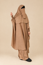 SET MAKKAH DELUX top frilly sleeves + skirt   (all colours )