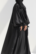 QAMAR DELUXE FULL 3 PIECES SET ABAYA +KIMONO+HIJAB