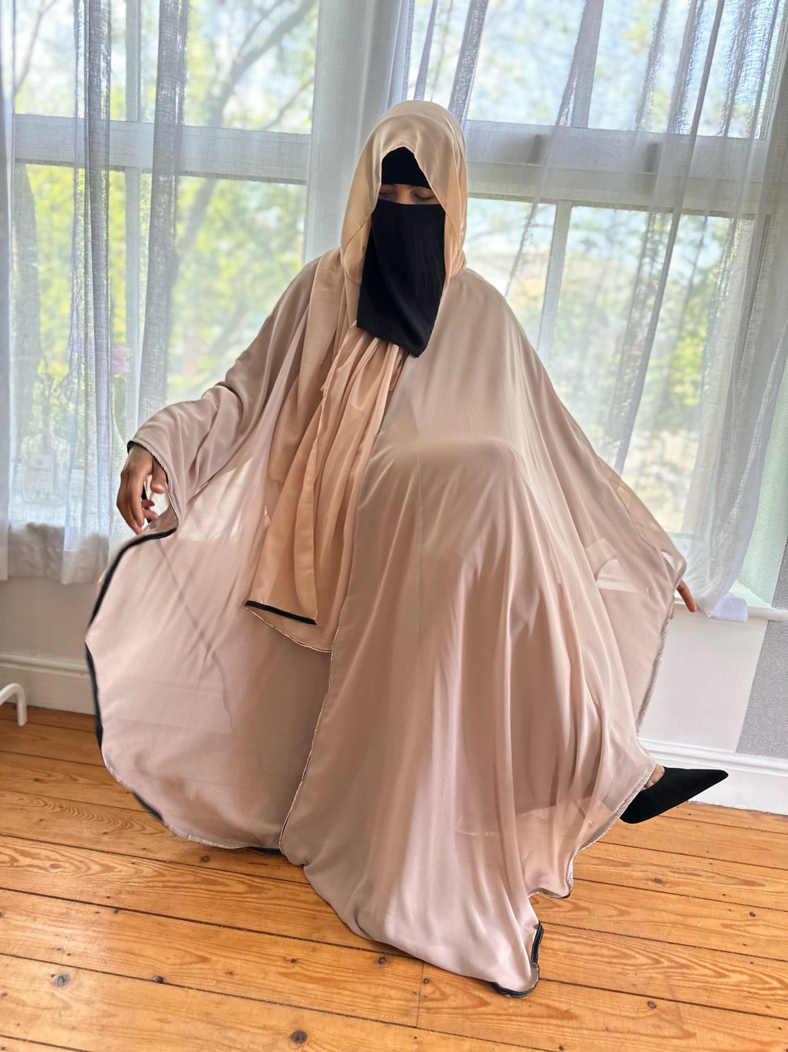 FARASHA ABAYA-CAPE Chiffon (+scarf)