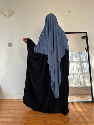 KHIMAR CHIFFON LAYERS PRINCESS (all sizes and shades)