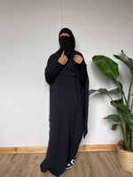 JILBAYA HAYYA ALL IN ONE : Abaya + ninja + maxi Scarf (all colors)