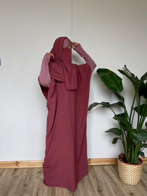 JILBAYA HAYYA ALL IN ONE : Abaya + ninja + maxi Scarf (all colors)