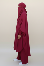 JILBAB 2 PIECES DELUXE MAKKAH Frilly sleeves  (all colours )