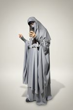 SET MAKKAH DELUX top frilly sleeves + skirt   (all colours )