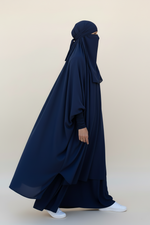 JILBAB 2 PIECES DELUXE MAKKAH Frilly sleeves  (all colours )