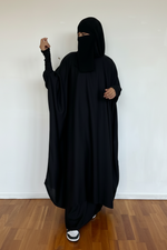 SET MAKKAH DELUX top frilly sleeves + skirt   (all colours )