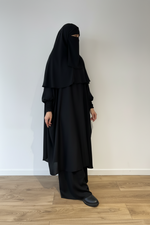 SET MAKKAH DELUX top frilly sleeves + skirt   (all colours )