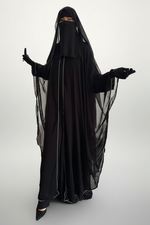FARASHA ABAYA-CAPE Chiffon occasion (+ scarf )