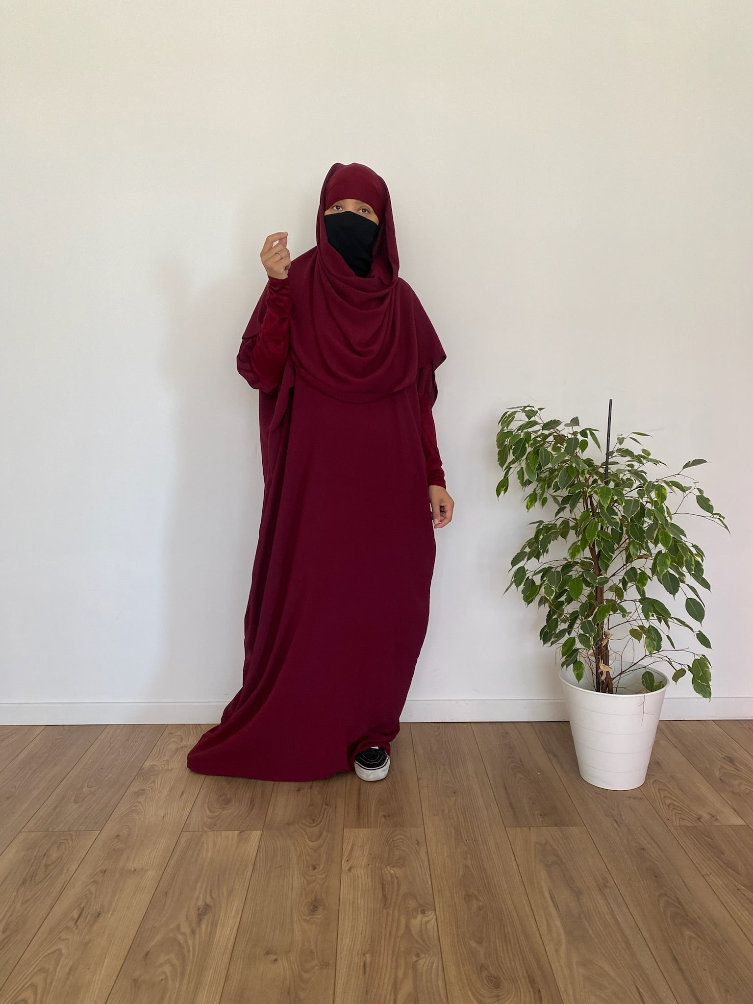 JILBAYA HAYYA ALL IN ONE : Abaya + ninja + maxi Scarf (all colors)