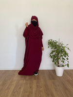 JILBAYA HAYYA ALL IN ONE : Abaya + ninja + maxi Scarf (all colors)