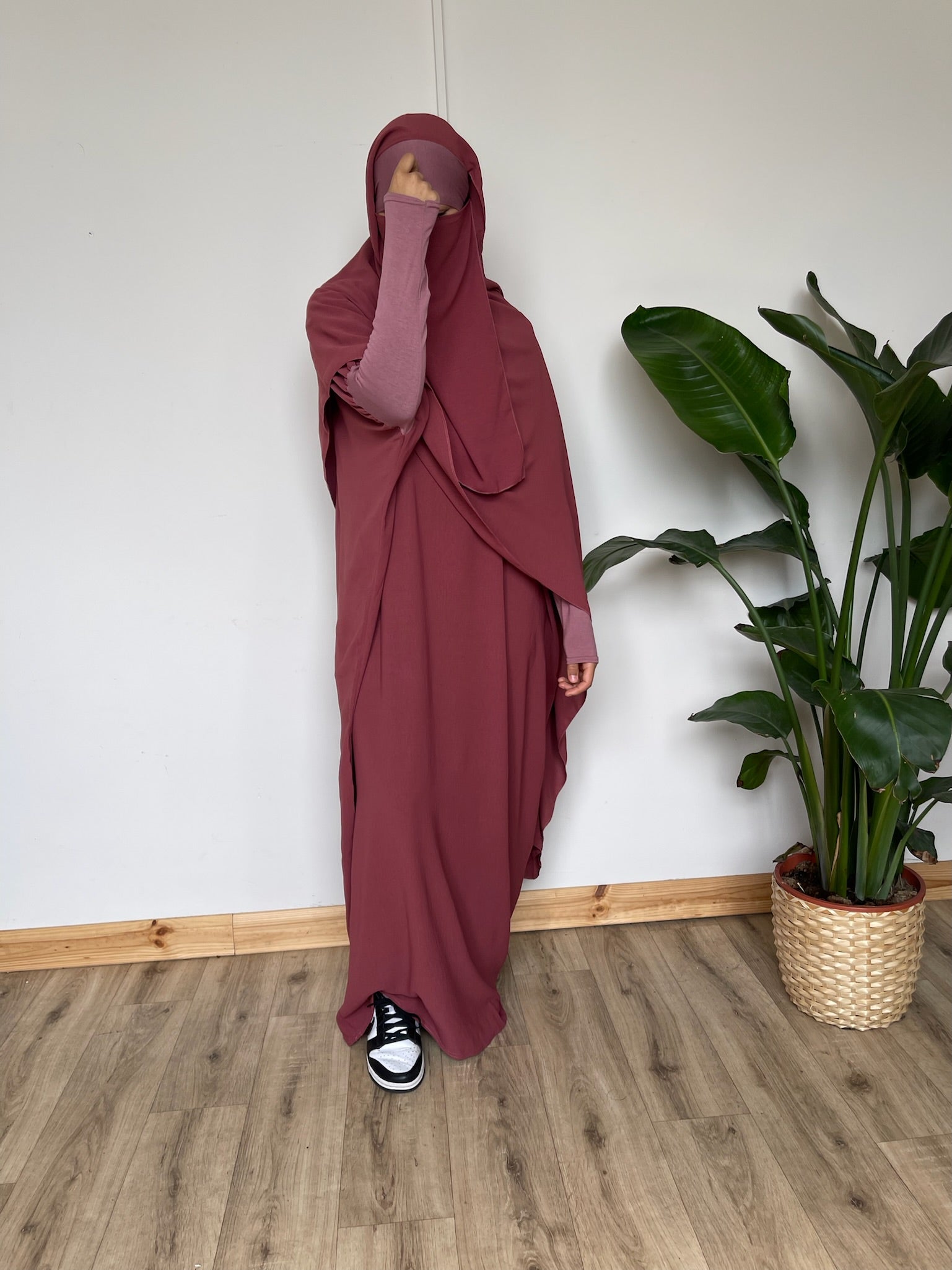 JILBAYA HAYYA ALL IN ONE : Abaya + ninja + maxi Scarf (all colors)