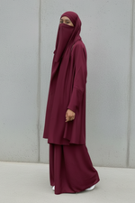 JILBAB 1 or 2 PIECES MAKKAH ZIPP sleeves ( all colours )