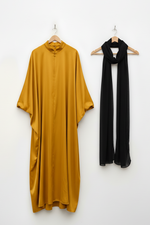 SET EMPORIA DELUXE KAFTAN ZIPP + HIJAB (all colours & sizes)