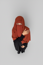 KHAYRA FULL HIJAB 3P SET (hijab + underscarf + niqab )