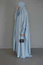 JILBAB 1 PIECE MAKKAH DELUXE frilly sleeves (all colours)