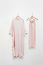 SET EMPORIA DELUXE KAFTAN ZIPP + HIJAB (all colours & sizes)