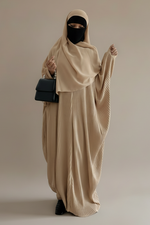ABAYA WAFFLE + HIJAB SET FATEMAH