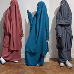 JILBAB HAYYA 2 Pieces Skirt (all sizes / colours )