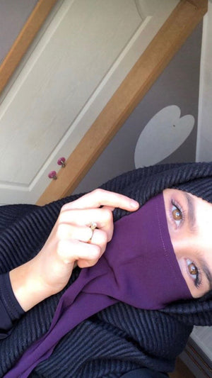 HALF NIQAB CREPE PREMIUM (all colours )